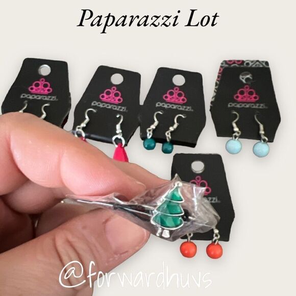Paparazzi Lot NWT x 7 | 6 Pair Earrings | 1 Bracelet - Picture 6 of 7